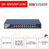 Hikvision DS-3E0326P-E/M - Switch Hikvision 26 Porte ~ 24 Porte PoE 100Mbps ~ 1 Porta RJ-45100 Mbps ~ 1 Porta Fibra Ottica 1000Mbps Switch rete