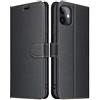 ELESNOW Cover per iPhone 11, Flip Wallet Case Custodia in Pelle PU Premium, Slot per Schede, con Magnetica a Scatto per Apple iPhone 11 (Nero)