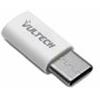 VULTECH Adattatore Vultech ADP-01P Micro USB 2.0 to Type C - Plastica - Bianco