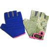 GYM POWER GUANTI TRAINING GOLD'S GYM in lycra con palmo in pelle sintetica scamosciata blu - Taglia Unica