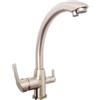 Rubinetto ForHome® Deluxe 3 Vie Per Acqua Depurata Rubinetto Per Depuratore (colore: Nickel Spazzolato)