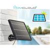 Homcloud AM-A4SP Pannello solare con Micro USB per Telecamera Free4/Snap11 ed altro Homcloud