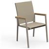 TALENTI set da 4 sedie con braccioli da esterni TIMBER Collezione PiùTrentanove - TIMPP-T