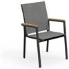 TALENTI set da 4 sedie con braccioli da esterni TIMBER Collezione PiùTrentanove - TIMPP-C