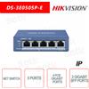 Hikvision DS-3E0505P-E - Switch Hikvision 5 Porte ~ 4 Porte Gigabit PoE - 1 Porta RJ45 Gigabit Switch rete