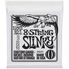 Ernie Ball, Slinky 8-String Nickel Wound, Corde per chitarra elettrica a 8 corde, diametro 10-74