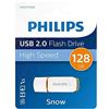 Philips Pen Drive 128GB Philips Snow Edition Usb 2.0 Bianco/Arancio [FM12FD70B/00]