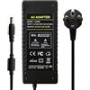 Tesfish 5V 8A Alimentatore 40W Adattatore di Alimentazione 5,5mm X 2,1mm /2,5mm Power Adapter per Router WLAN, Striscia LED WS2811 / WS2812B