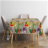 Italian Bed Linen MB HOME ITALY Tovaglia in Panama 100% Cotone, Orto in Tavola, 150x240 cm