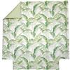 Sanderson Blanc des Vosges Palm house Tilleul copripiumino 260 x 240 cm - raso 100% cotone