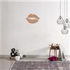 Homemania WALL39COPPER Decorazione da Parete Bacio, Color Rame in Acciaio, 48 x 0.15 x 33 cm