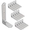 OMIDEAS 15 x Staffe Angolari (50 x 100 x 25) Squadrette Angolari Metallo 90 Gradi Supporti Angolo Retto Staffe in Acciaio Mensola di Legno Tavolo Sedia