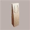 LUCGEL 10 Pz Busta Porta 1 Bottiglia Olio Vino Magnum Carta Marrone grafica Stelle Bianche Galaxy 115x115H380mm