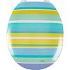 Spirella W.C. Stripe (Coperchio a Righe Giallo/Blu 1200609, Bianco, Standard
