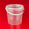 Trendfinding 12 secchi da 1 l con coperchio in plastica trasparente, adatti per uso alimentare