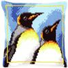 VERVACO Kit Cuscino Punto Croce Pinguini Reali Set Ricamo Principianti Cuscini Gobelin Decorativi ca. 40 x 40 cm Accessori per Lavoretti Creativi DIY Casa Decor Hobby Adulti Cross Stitch