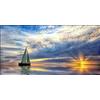 Lupia Quadro su tela canvas DEEP 62X115 MARE DORATO