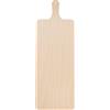 Lupia Tagliere da cucina LIGHT in legno grande con manico 16,8x48 cm, Vassoio Aperitivo allungato rettangolare legno di betulla