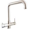 Rubinetto ForHome® 5 Vie PWP Per Acqua Depurata Rubinetto Per Depuratore (colore: Nickel Spazzolato)