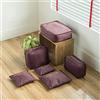 Kabinga - Borsa da viaggio multifunzione, a prova di acqua, 6 pezzi, unisex, colore: bordeaux, M