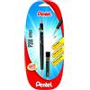Pentel P205 - Portamine per mine da 0,5 mm, guidamina fisso da 4 mm, astuccio incluso, colore: Nero