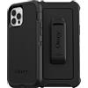 OtterBox Cover per iPhone 12 / iPhone 12 Pro Defender, resistente a shock e cadute, cover robusta, testata 4x vs norme MIL-STD 810G, Nero