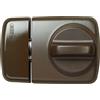 Abus 589157 7510 B - Serratura supplementare con pomello girevole, per porte con cornici strette, colore: Marrone