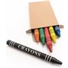 Set di 6 matite particolari a cera personalizzate o neutre