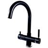 Rubinetto ForHome® 5 Vie Per Acqua Depurata Rubinetto Per Depuratore (colore: Nero opaco)