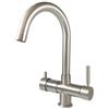 Rubinetto ForHome® 5 Vie Per Acqua Depurata Rubinetto Per Depuratore (colore: Nickel Spazzolato)