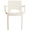 Ristoattrezzature Modello: 9618008006,Sedia Paris con braccioli bianca
