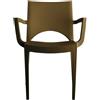 Ristoattrezzature Modello: 9618008024,Sedia Paris con braccioli Moka