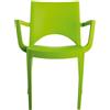 Ristoattrezzature Modello: 9618008027,Sedia Paris con braccioli verde mela