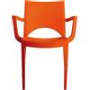 Ristoattrezzature Modello: 9618008029,Sedia Paris con braccioli arancio