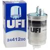UFI Filters, Filtro Gasolio 24.412.00 | Filtro Carburante per Ricambio, Adatto ad Auto, Applicabile su Diversi Modelli Fiat Doblò, Palio, Punto II