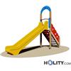 Scivolo per parco giochi scala in legno h350_122
