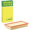 Mann Filter MANN-FILTER C 3093/1 Filtro dell'aria - per Autovetture + veicoli commeriali
