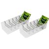 BranQ Home essential BranQ - Home essential 5901098048903 - Set di 2 contenitori per spezie, in plastica, senza BPA, 30,7 x 11,3 x 8 cm (L x P x A)