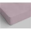 Italian Bed Linen Lenzuolo sotto con Angoli Max Color, Cotone, Rosa Antico, 1 Posto e Mezzo