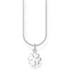 Thomas Sabo Collana da donna quadrifoglio in argento sterling 925, lunghezza 36-38 cm