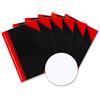 Bantex Landre 100302833 China, formato DIN A4, Pagine bianche A4, 60 G/MQ,12 fogli, 6 pezzi, Nero/Rosso