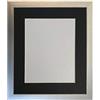 FRAMES BY POST Cornice portafoto in Argento con passepartout, Dimensioni: 15 x 10 cm, in Vetro di plastica, Supporto Nero, 8 x 6 Image Size 6 x 4 inch