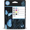 Hp Cartuccia Hp Multipack No.903 Nero 300pagine+Ciano/Magentam/Giallo 315pagine [6ZC73AE]