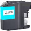 Brother Cartuccia di ricambio color ciano LC 22 Brother