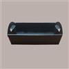 LUCGEL SRL Cesto per Confezioni Regalo Natalizie in Cartoncino Nero Ondulato Rettangolare Mini 220x155H60mm 10 Pz