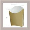 SCATOLIFICIO DEL GARDA 100 Pz Porta Patatine Piccolo Carta Avana Biodegradabile Compost