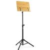 Theodore T-OMS-2 Leggio per spartiti musicali in bambù - Leggio per orchestra con tavola in legno, supporto per spartiti in bambù con base a treppiede