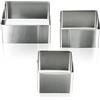 Metaltex, Set di coppapasta Quadrati, 3 pz.