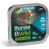 Monge BWild Monge Natural Super Premium Bwild Grain Free Cat 100 gr - Tonno Sterilised Cibo umido per gatti