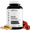 HIVITAL foods Reishi puro 10000 mg. 180 capsule vegane per 6 mesi. | Con il 50% di polisaccaridi, il 10% di betaglucani e il 2% di triterpeni. Estratto 20:1 di Ganoderma Lucidum. Da HIVITAL